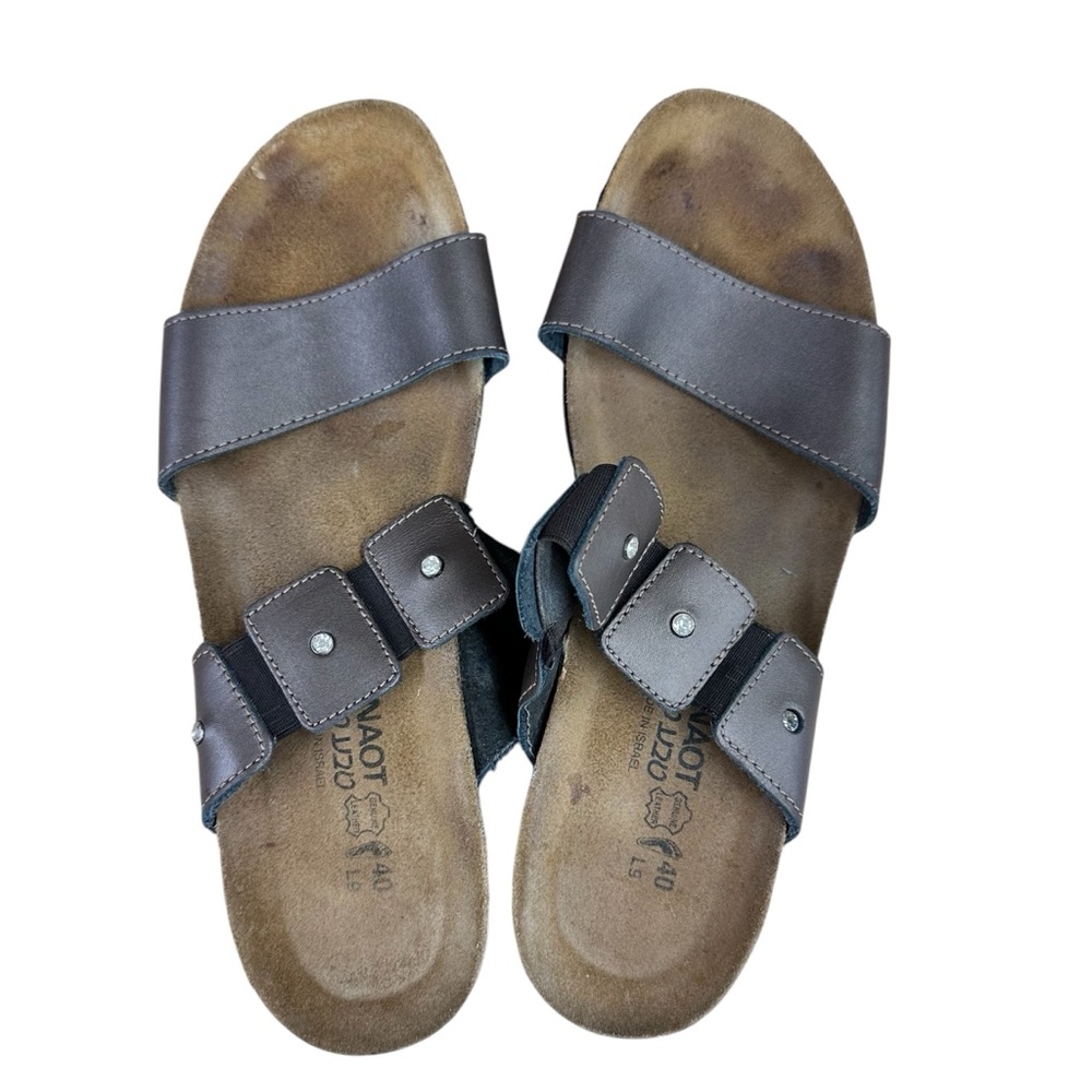 Naot Brown Leather Sandals
